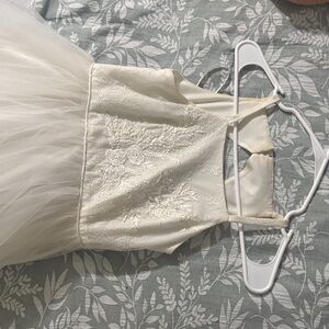 Elegant Cream Kids Formal Dress